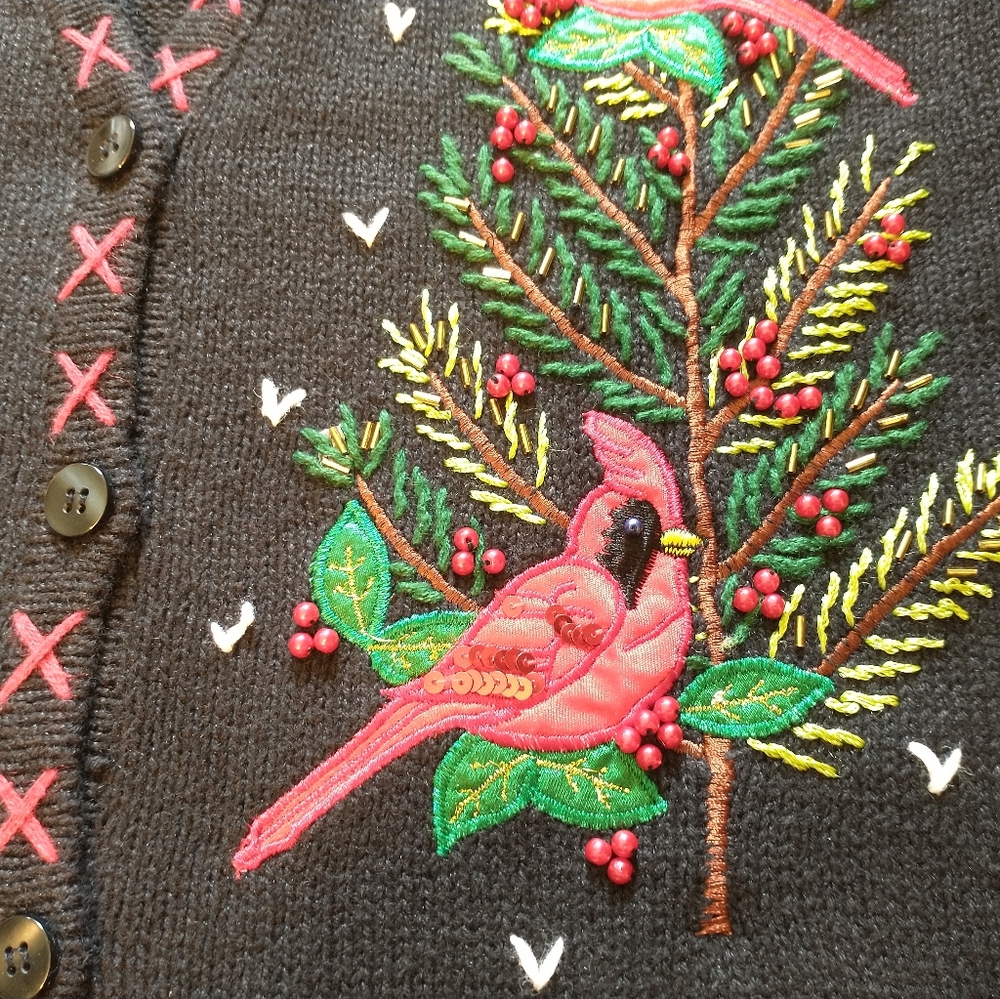Holiday Beaded Vest - Picture 6 of 6